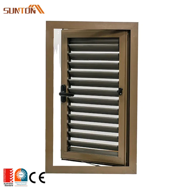 Factory Prices Customize Aluminum Frame Louver Window Modern Ventilated Aluminium Louvre windows