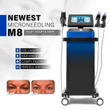 2024 Newest M8 Skin Rejuvenation Microneedle Beauty Machine Price Acne Removal M8 RF Fractional Microneedling Machine