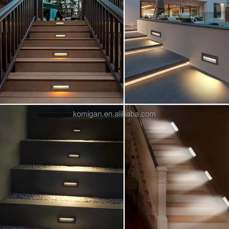 Lamp Recessed Led Step Lights Stair Wall Light Indoor Outdoor Ip65 3w