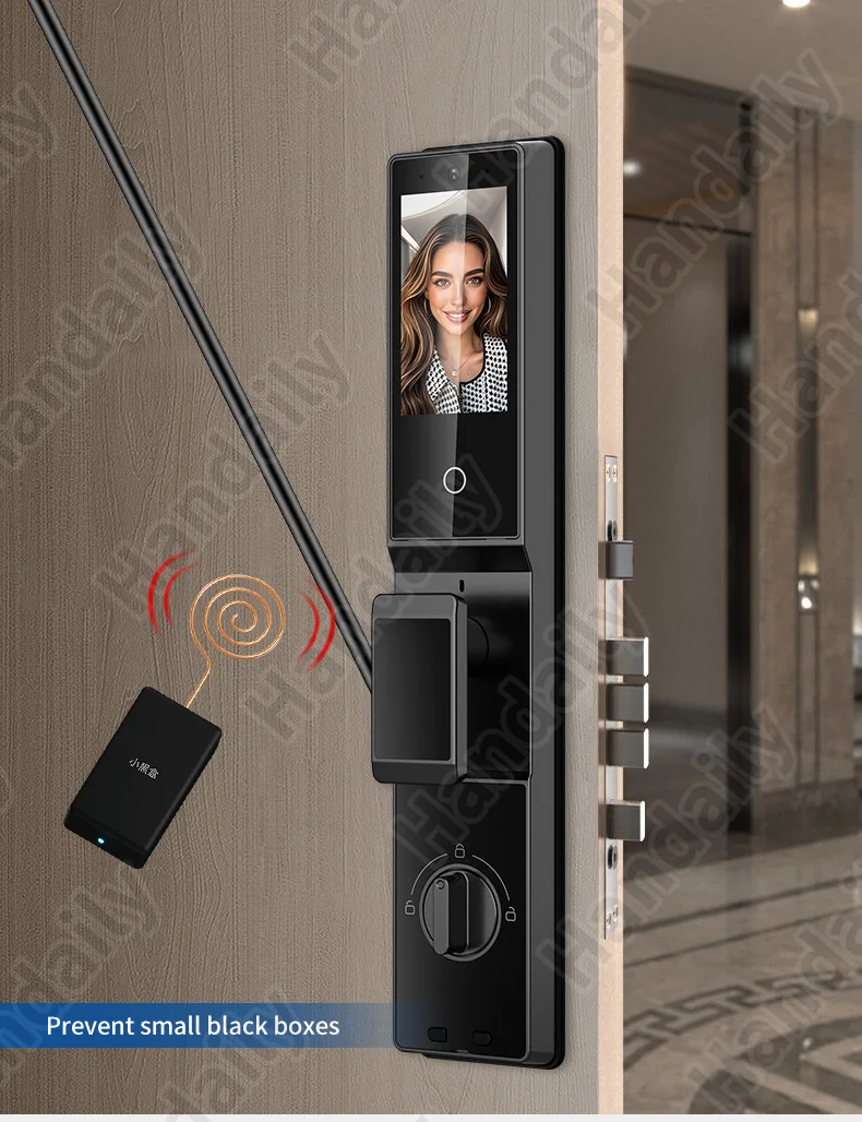 handaily video intercom tuya palm vein smart door lock smart door lock fingerprint password cerraduras for main gate p70-3