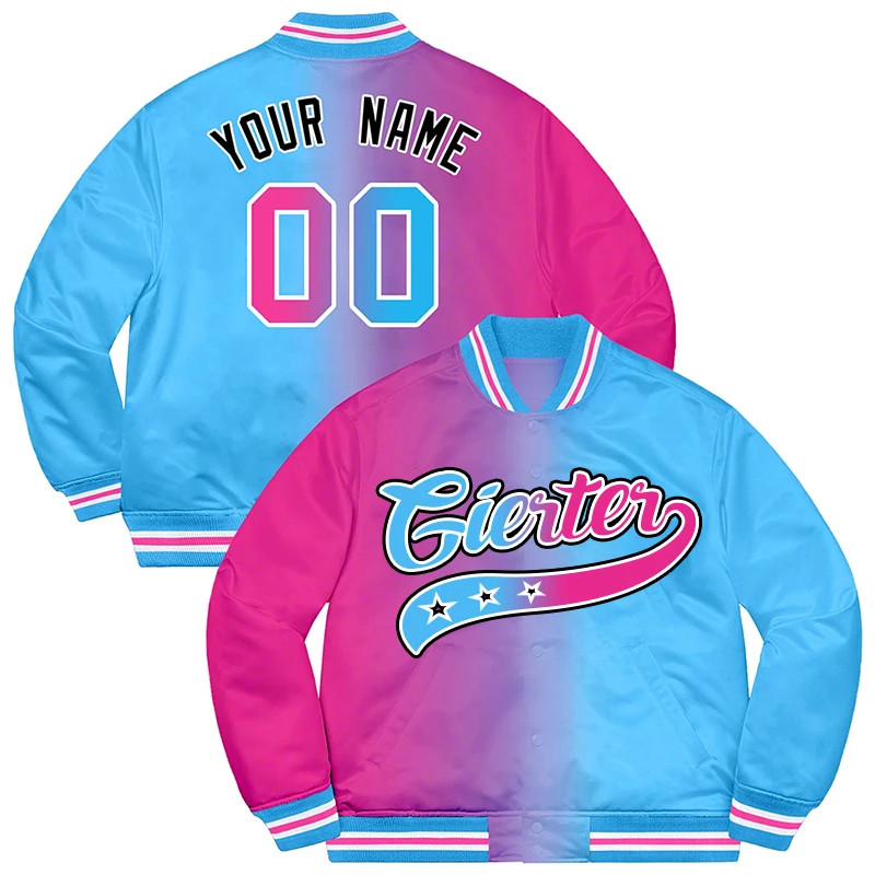 Custom Men's Unique Baseball Jacket Casual Sweatshirt Personalized Stitched Name Baseball Jackets For Men