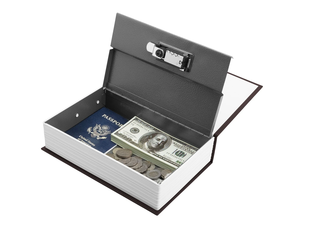 Secret Dictionary Book Safe Jewellery Money Cash Box Security Safety Key Lock we 