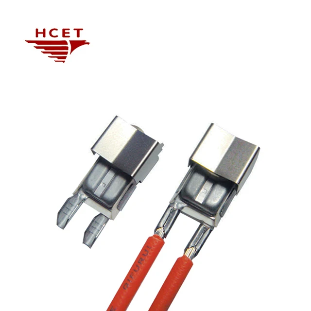 HCET 3MP Small Size Thermal Fuse Thermo Switch with PTC  with 4 to 10 Seconds Trip Time and 3 to 30A Current