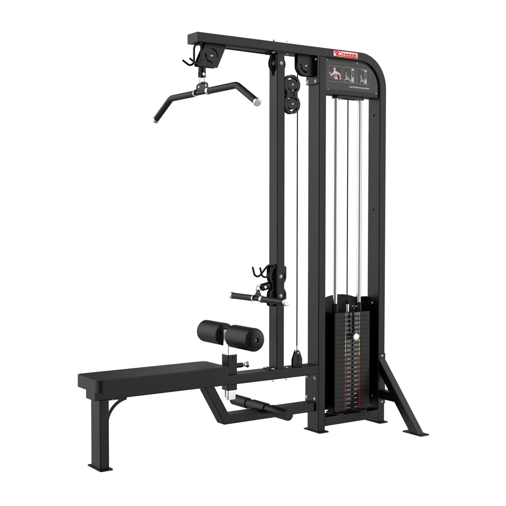 China Gym Equipment Pin Load Selection Machines Lat Pulldown Seated Low Row Machine Price