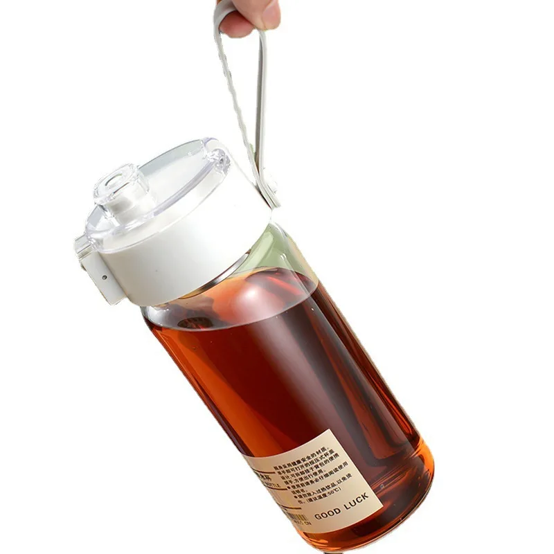 2023 Factory New Style Simple One Button Open Lid Straight Drink Sports PC Plastic Water Bottle for Outdoor