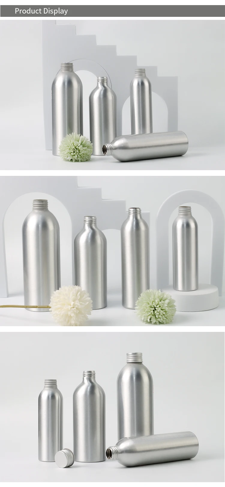 50ml 100ml 200ml 250ml 500ml 1000ml 1250ml Matte Antitheft Screw Cover