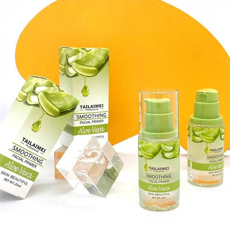 Tailaimei Aloe Vera Plant Based Beauty Makeup Primer Custom Your Brand Oem  Long Moisture Oil Control Face Primer Wholesale