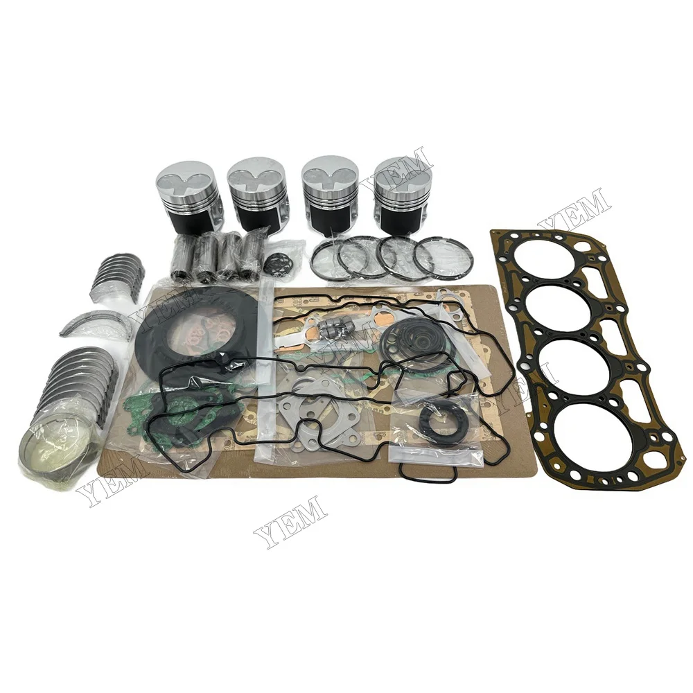 Rebuild Overhaul Kit Piston + Full Gasket Kit for ShibauraN844-T N844T N844L N844
