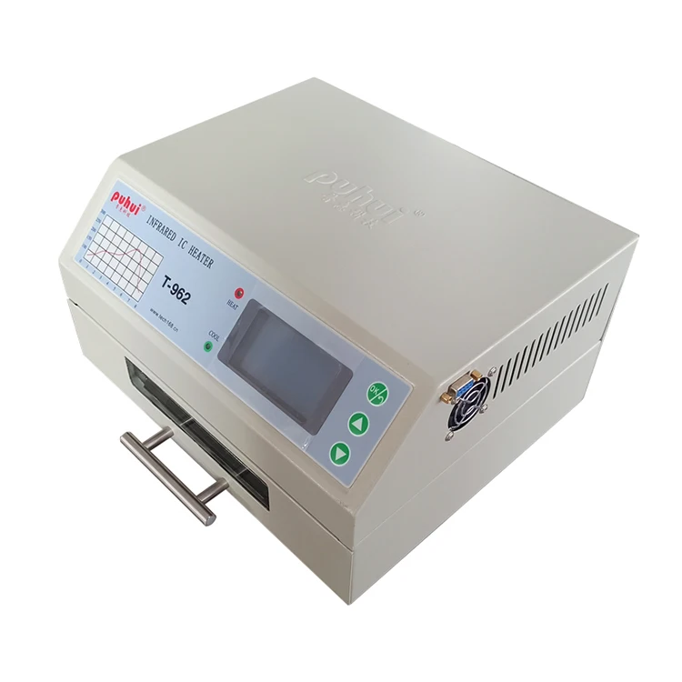 Puhui Reflow Oven T-962 デスクトップ赤外線リフローはんだ付けオーブン