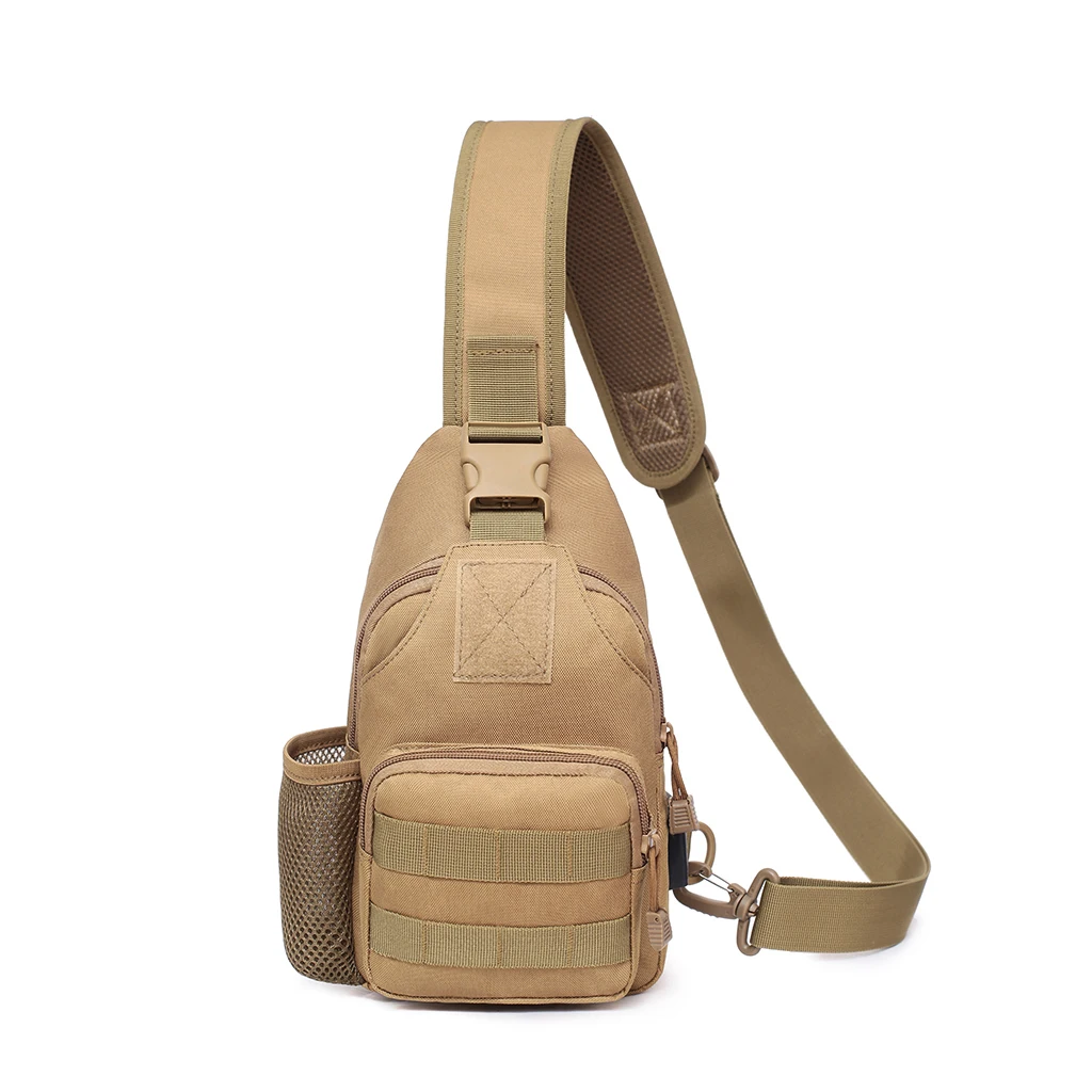 Sport waterproof small chest Tactical USB bag Single shoulder diagonal cross leisure outdoor bag men camouflage