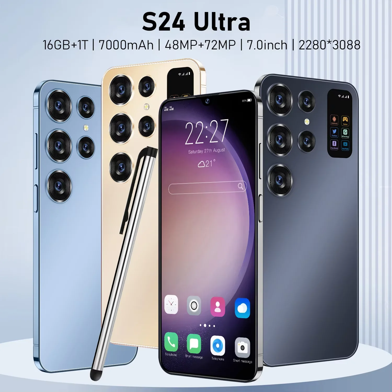 S24 Ultra 5G - Premium Global Version Smartphone with 7.3