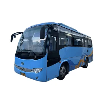 2019 Higer Coach Bus China 34 Seats LHD Steering Diesel Fuel Manual Transmission Euro 3 Emission Used Bus Toilet