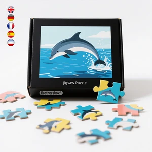 Factory Customized Large Jigsaw Puzzles Picture logo 1000 Piece Custom-printed Paper Jigsaw Puzzles