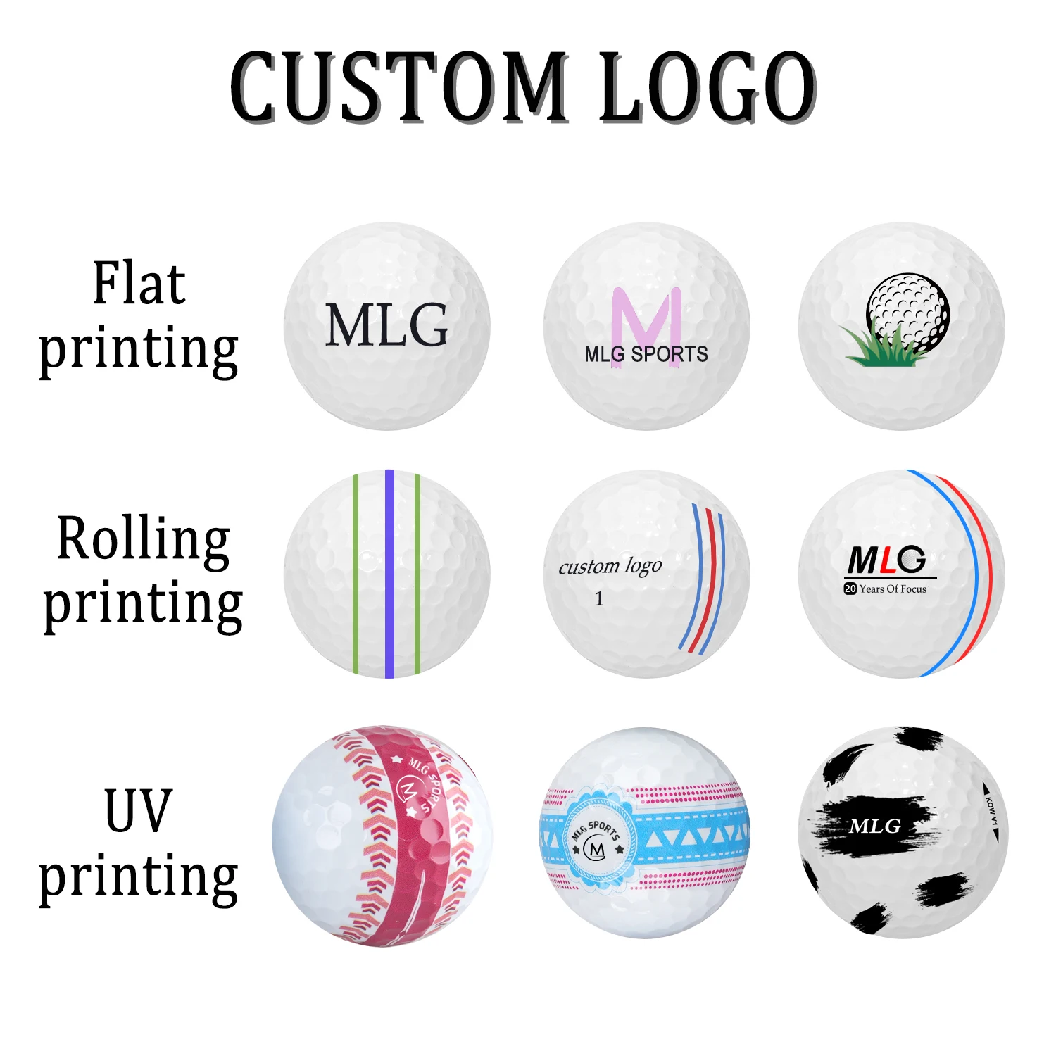 High Quality  Custom Logo Tour Golf Ball 2 3 4 Pieces Surlyn Tournament Golf Ball