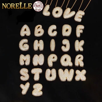 2025 Trendy Fine Jewelry 26 Letters Style Hip Hop Pendant Necklace 925 Silver and Gold for Men and Women Moissanite Necklace