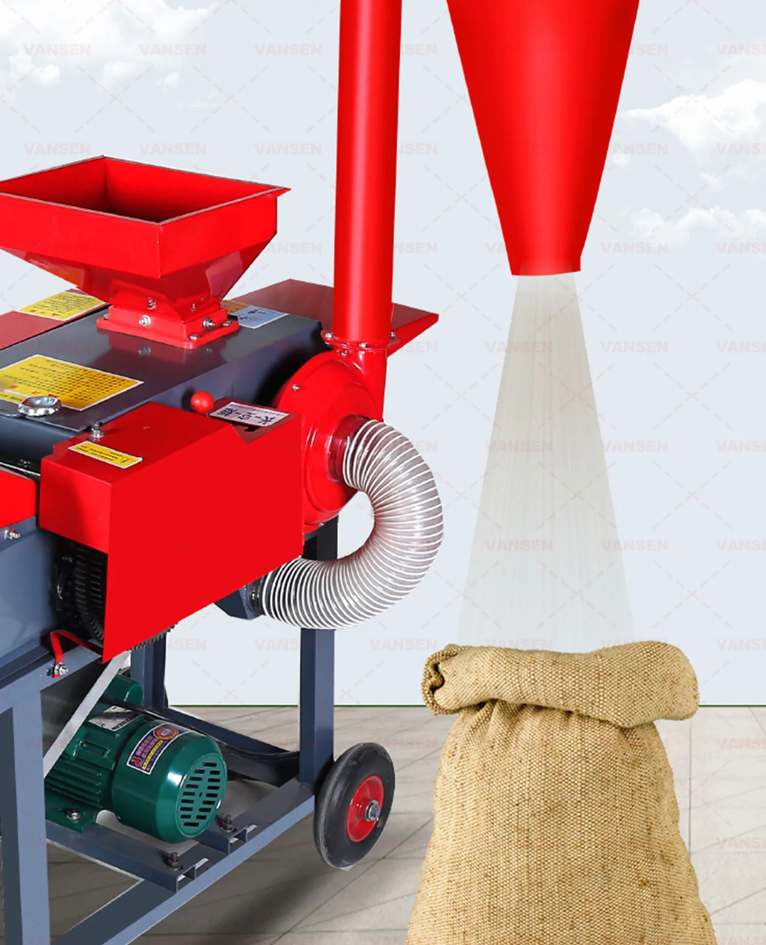 Vansen Factory Fodder Livestock Poultry Animal Feed Chaff Cutter ...