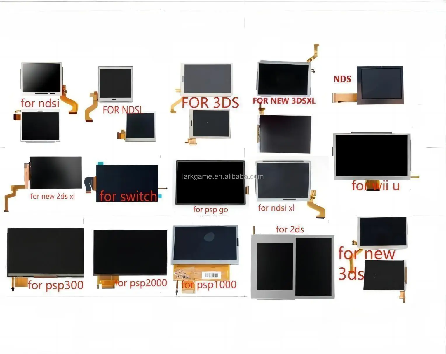 4.3 Inch Lcd Screen for PSP E1000 E1004 E1008 Pspe1000 E1004 E1008 LCD Game Accessories Replacement Parts Display LCD