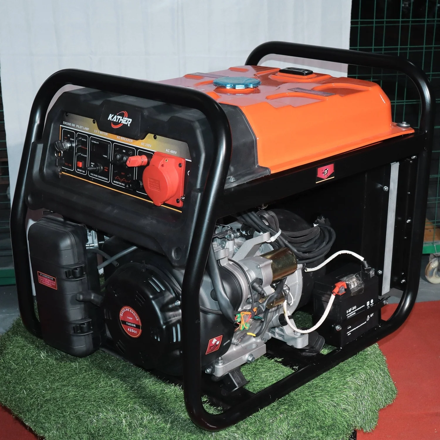 Motor 5kw 6.5kw 8kw 8kva 10kw 10kva 8500w Vermogen 220v/380v 3 Fase Recoil / Elektrische Benzine Petrol Genset Power AC Generator