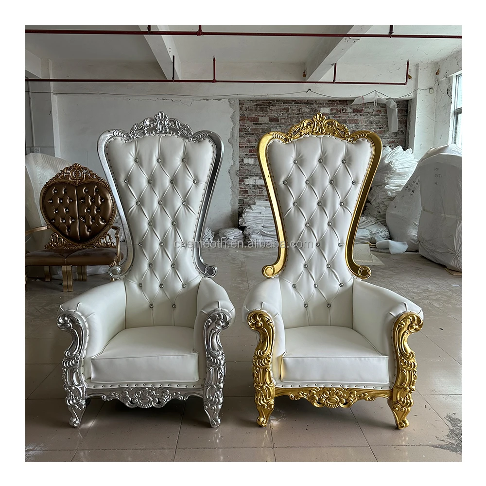 Wedding Event Furniture King and Queen Throne Chairs