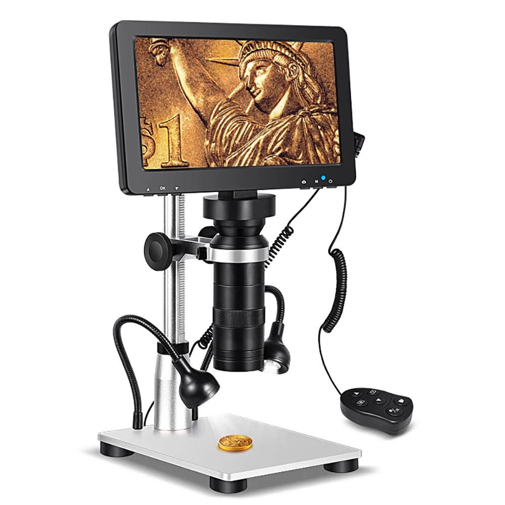 DM9S Electronic Microscope 1200X Digital Microscope Camera for Soldering Magnifier 1080P Scope With LED Repaired Microscope