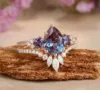 Lab Alexandrite Ring Shape 4