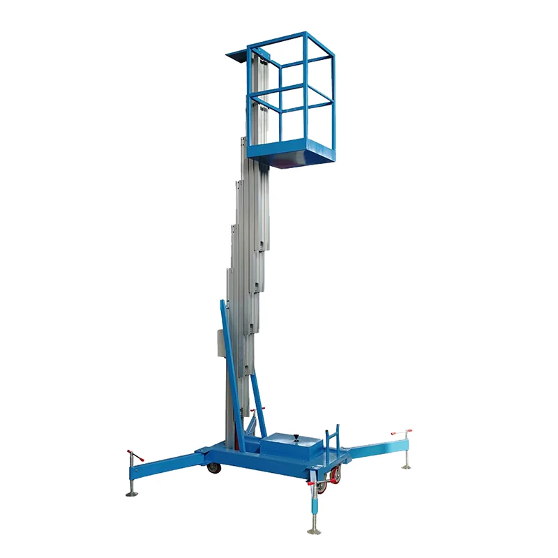 10 M 8m 6 Meter Single Mast Aluminum Alloy Man Lift Convenient and Easy to Carry Lift Platform with CE ISO