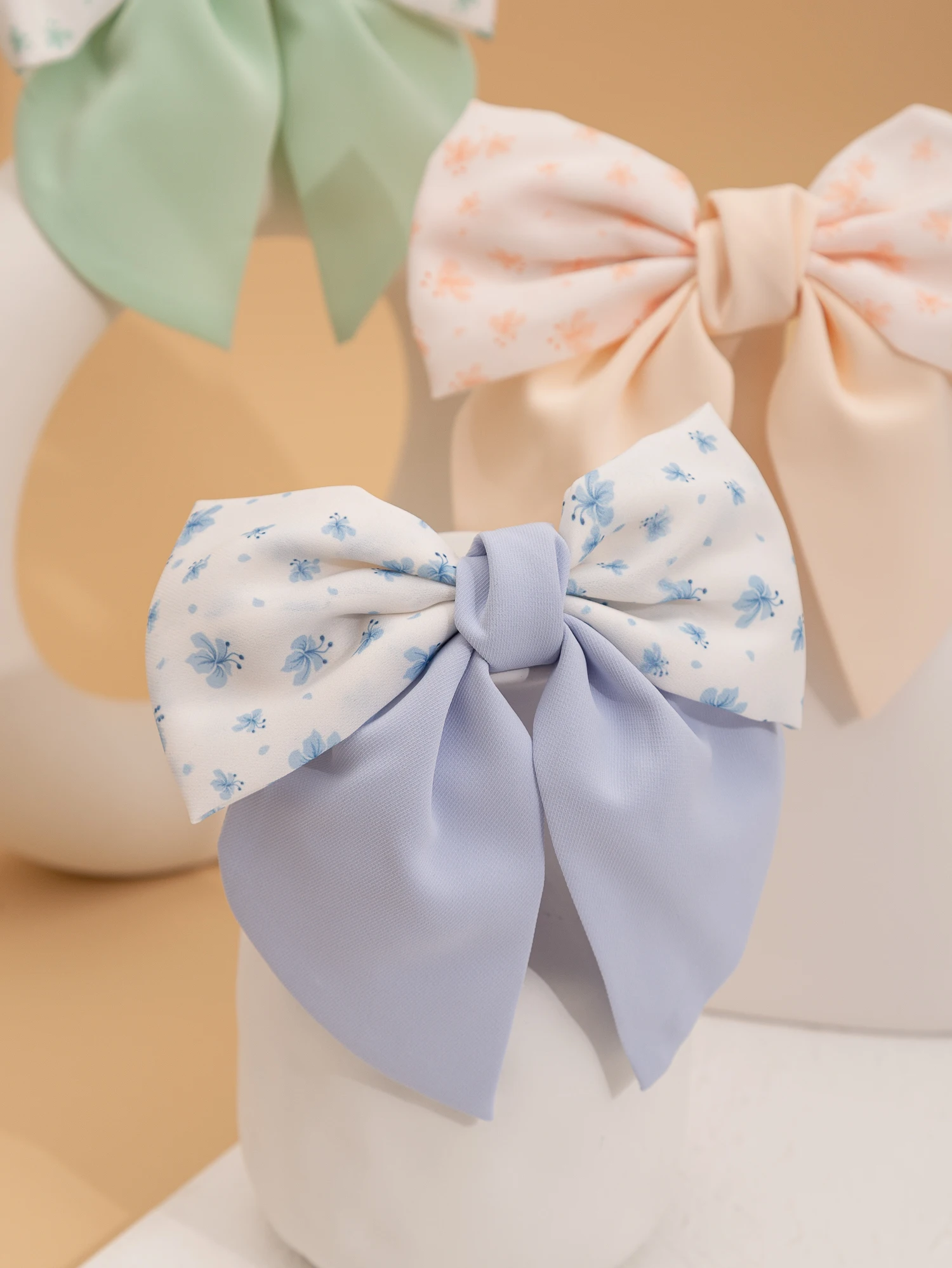 Милые женские эластичные повязки для волос двухцветная заколка с бантом модный аксессуар