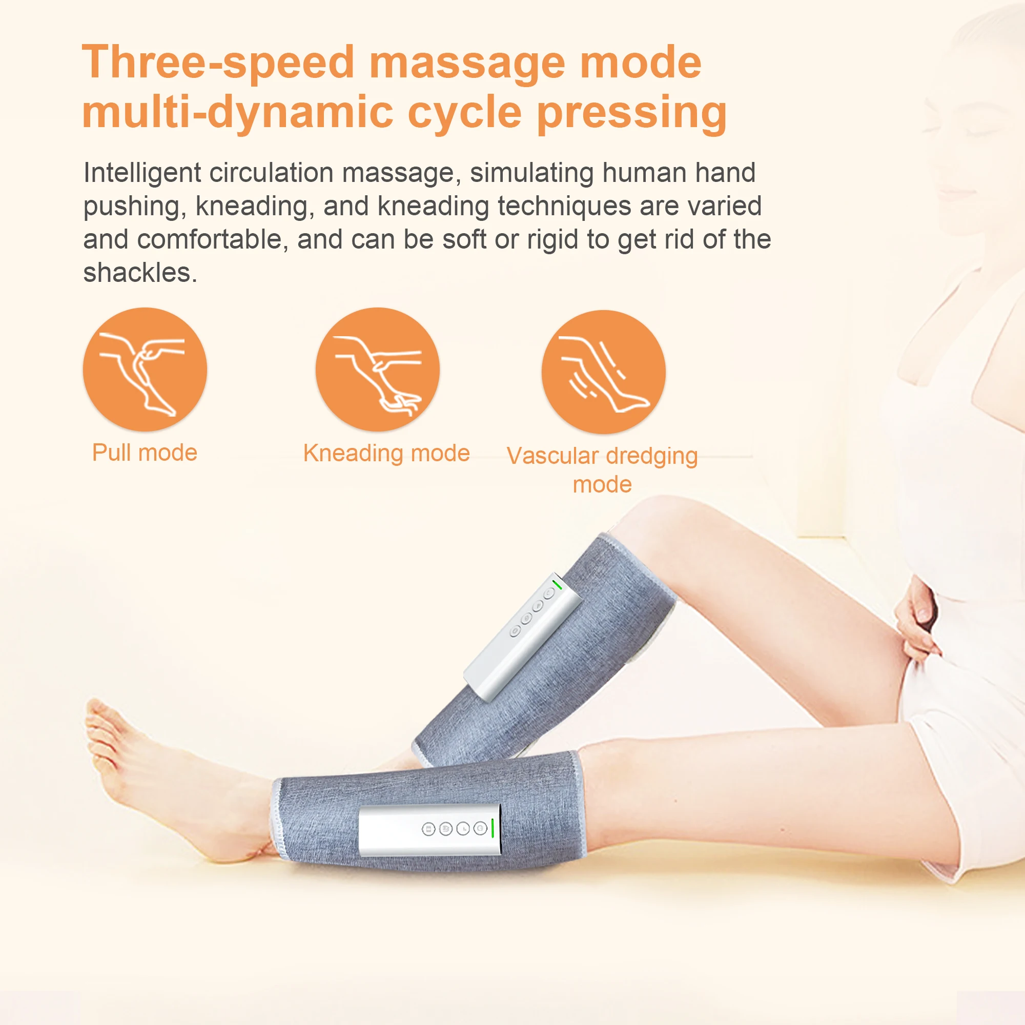 Calf Muscle Pain Relief Air Compression Leg Massager Heat With Compression Circulation Leg Massage Machine