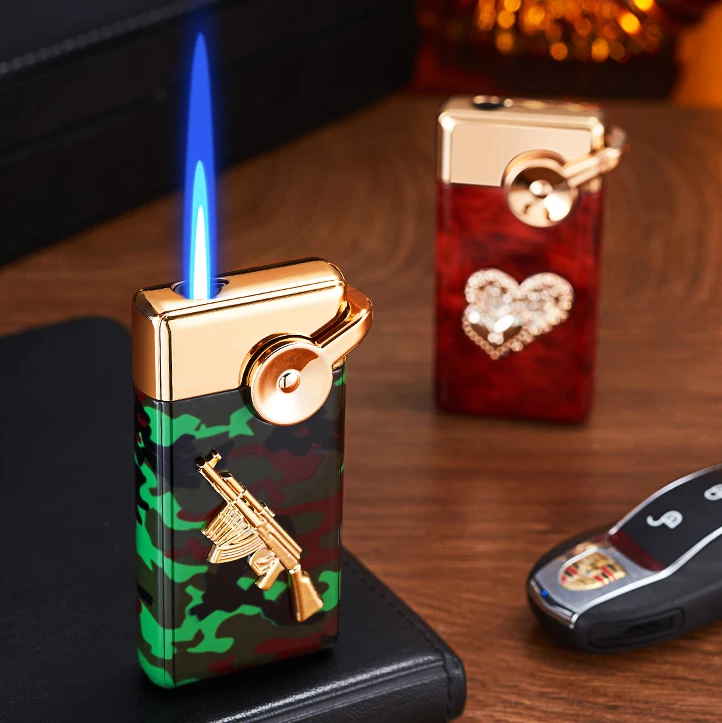 New Arrival Single Jet Flame Torch Lighter Gun Horse Eagle Tiger Smoking Tools Portable Windproof Cigar Cigarette Lighters