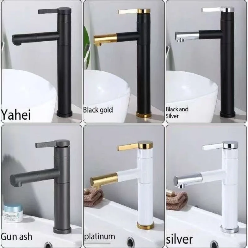 Colorful Basin Faucets Eye-Catching Sink Faucets with Vibrant Colors