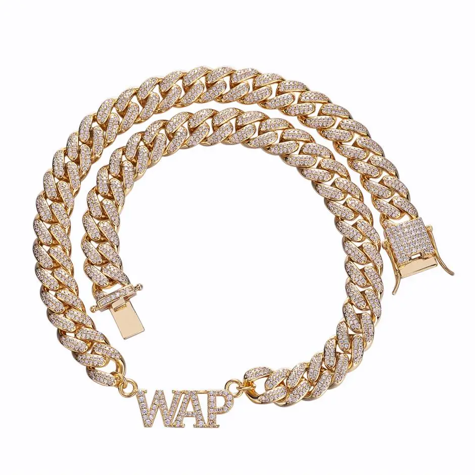 Collana Con Ciondolo Con Nome Personalizzato A Catena Cubana Dalla A Alla Z 0 9 Da 20 Mm Con Zircone Gioielli Hip Hop Uomo E Donna Da 6,11 € | DHgate
