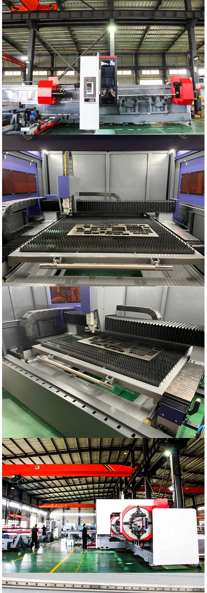 High Precision Co2 Laser Cutting Machine China Sheet Steel Metal CNC Automatic Cypcut Control System Supports AI BMP PLT Graphic