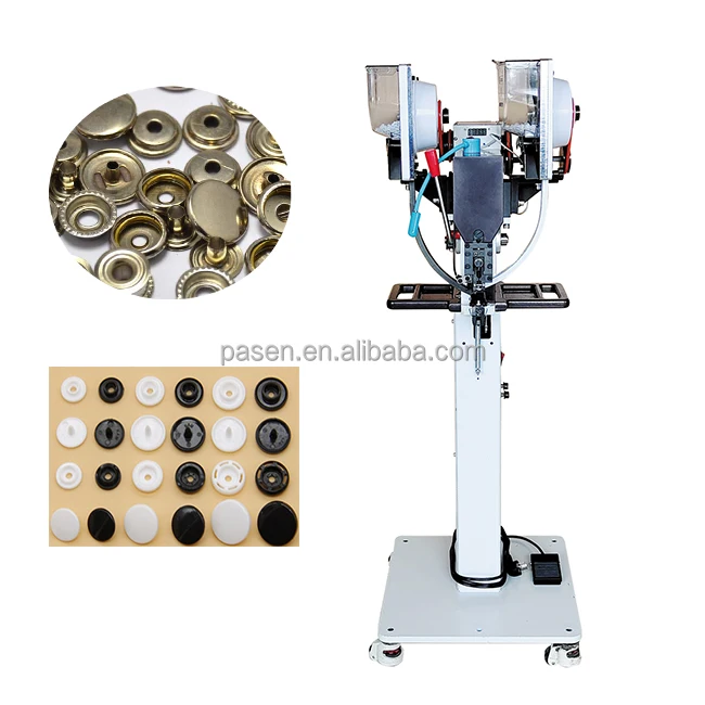 Easy Operation Automatic Snap Button Attaching Machine Snap Button Press Machine Baby Diaper Button Attaching Machine