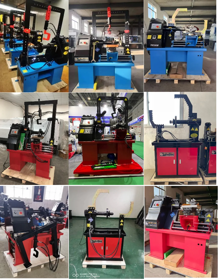 Semi-Automatic Wheel Straightening Machine with 10-26 Inch Wheel Hub Range 10t Hydraulic Pressure and 1.5KW Power