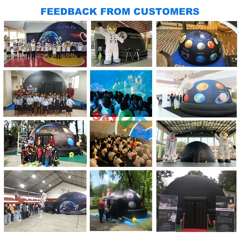 Professional Projection Fabric Inflatable Planetarium Dome with Durable Oxford Fabric and Customizable Size