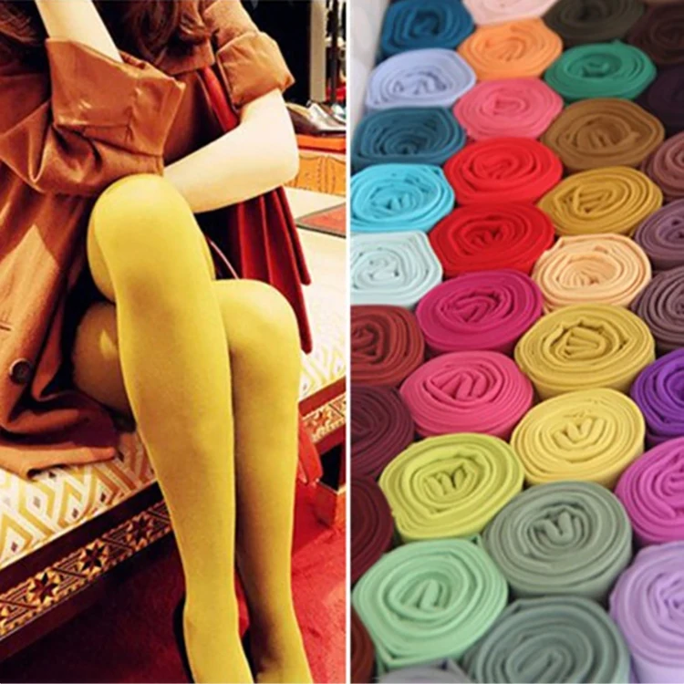 Personalizzare collant a vita alta alla moda Color collant