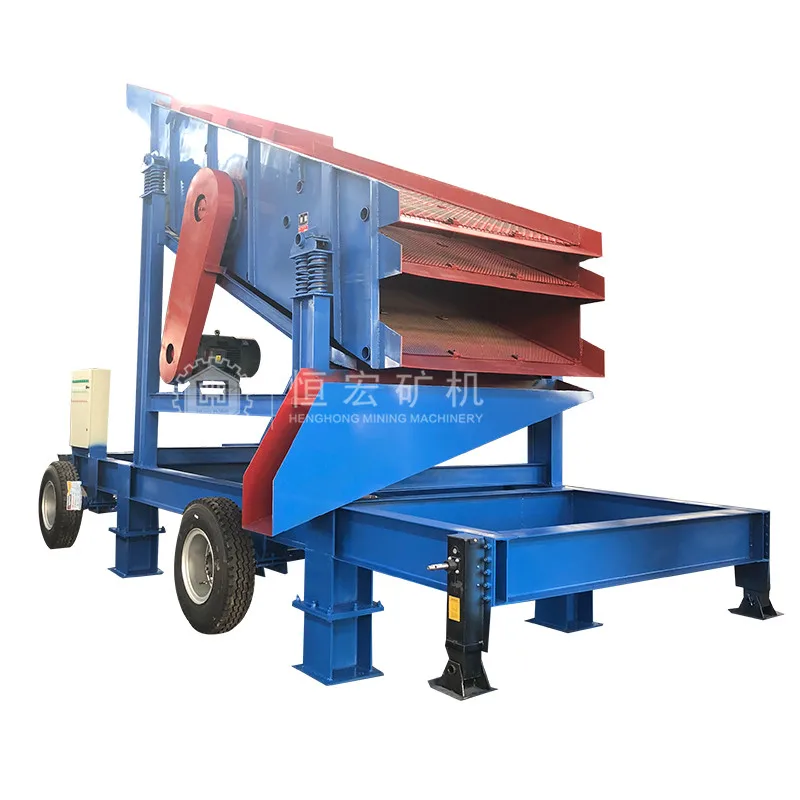 Small Scale 5Tph Gold Mining Machine Vibrating Screen Sand Sieving Machine Durable Linear Vibrating Screen Separator
