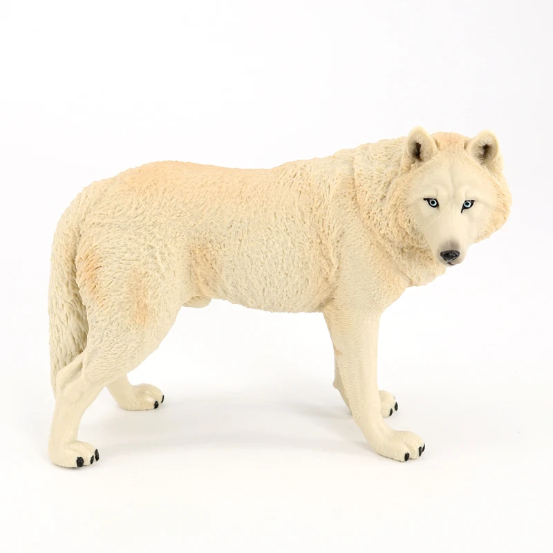Wholesale Solid PVC Simulation Statue Model Wolf Animal Figurines Toys
