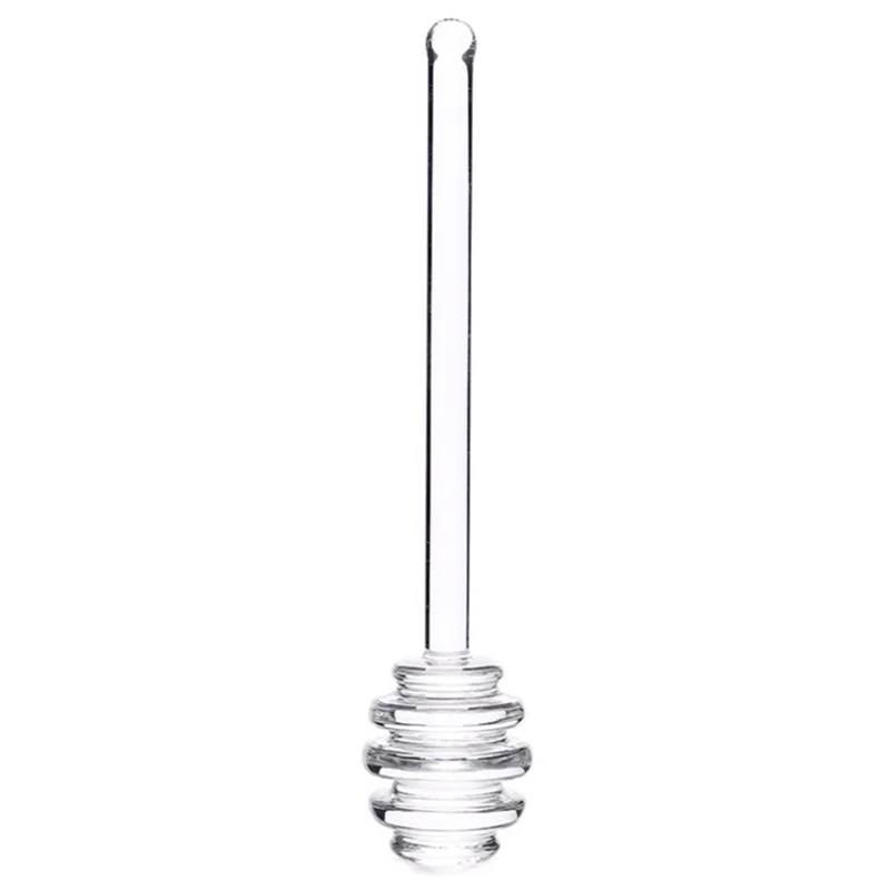 6 дюймов прозрачный стеклянный медовый Джем сироп ковш палочки для перемешивания Серверная ложка