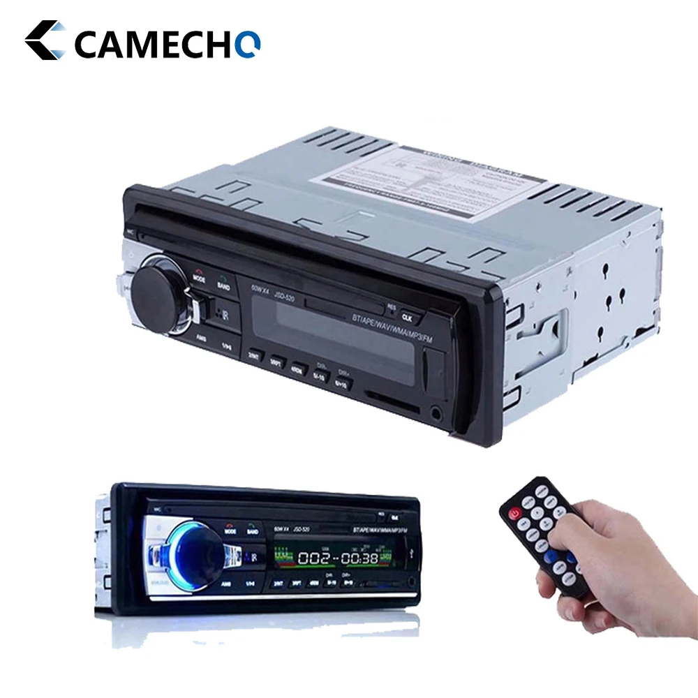 Wholesale Camecho Car Stereo Din BT 12V In-Dash FM SD USB AUX In MMC  JSD-520 Multimedia MP5 Player Auto Radio From
