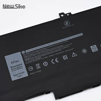 F3YGT 7.6V 60wh Laptop Battery for Dell Latitude E7280-E7490