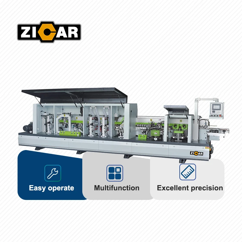 ZICAR MF50D Edge Banding Machine Automatic Pvc Edge Bander Wood Based Panels Pvc Edge Bander