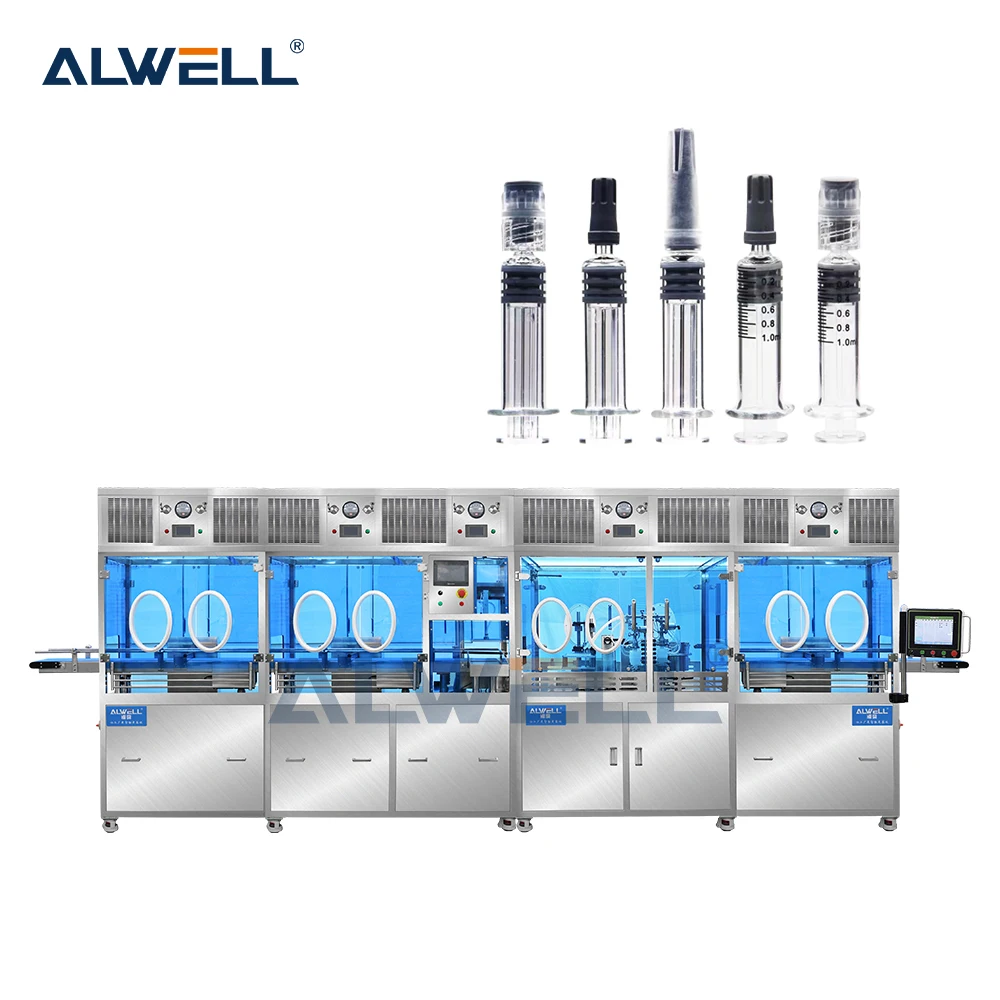 ALWELL PFS Prefilled Medical Sterile Syringe Assembly Machine Vial Packaging for Powder Gel Oil Filling for Chemical