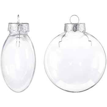 Wholesale Christmas Tree Decoration Christmas Hanging Flat Clear Ball,Glass Disc Ornament