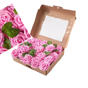 House Decor Artificial Cheap Flowers Wedding Aisle Decorative Centerpiece Flower Rose Pink Jewelry Purple