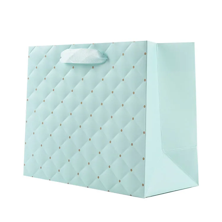 Wholesale Custom Printed Logo Luxury White Paper Bag Retail Boutique Shopping Gift Paper Bags With Your Own Logo