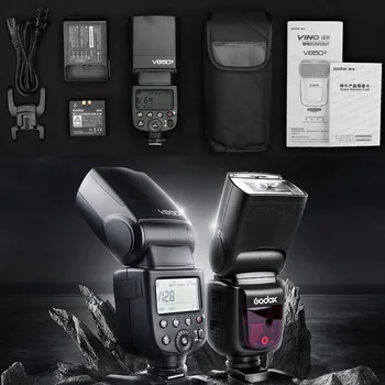 GODOX V850II Camera Flash Speedlite 2.4G Wireless X System Speedlite Light 1/8000s HSS  Photography Studio Universal Flash High detail image