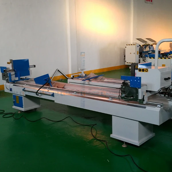 PVC/UPVC Window and Door Making Machine Double Head Mitre Cutting Saw Machine