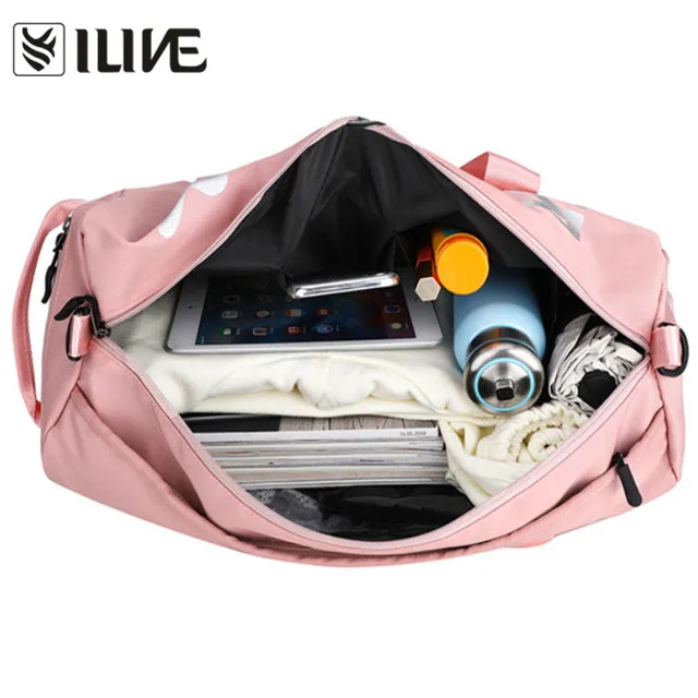 Индивидуальный логотип с отделением для обуви, женская спортивная сумка, женская маленькая спортивная сумка Oem