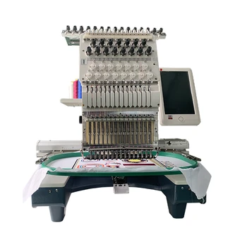 12/15 Niddles Embroidery Machine 350x500mm Industry Embroidery Machine ...